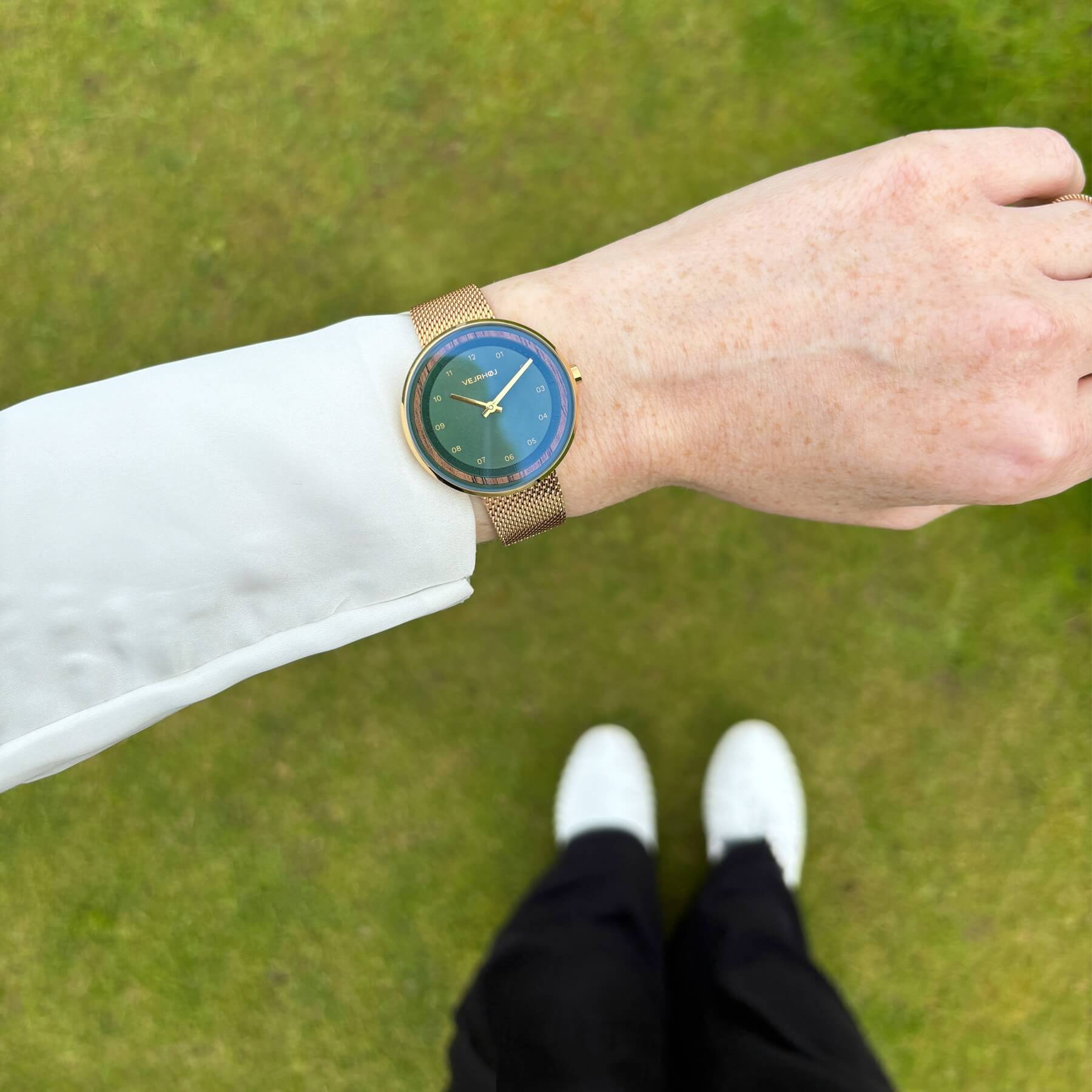 ladies emerald green watch