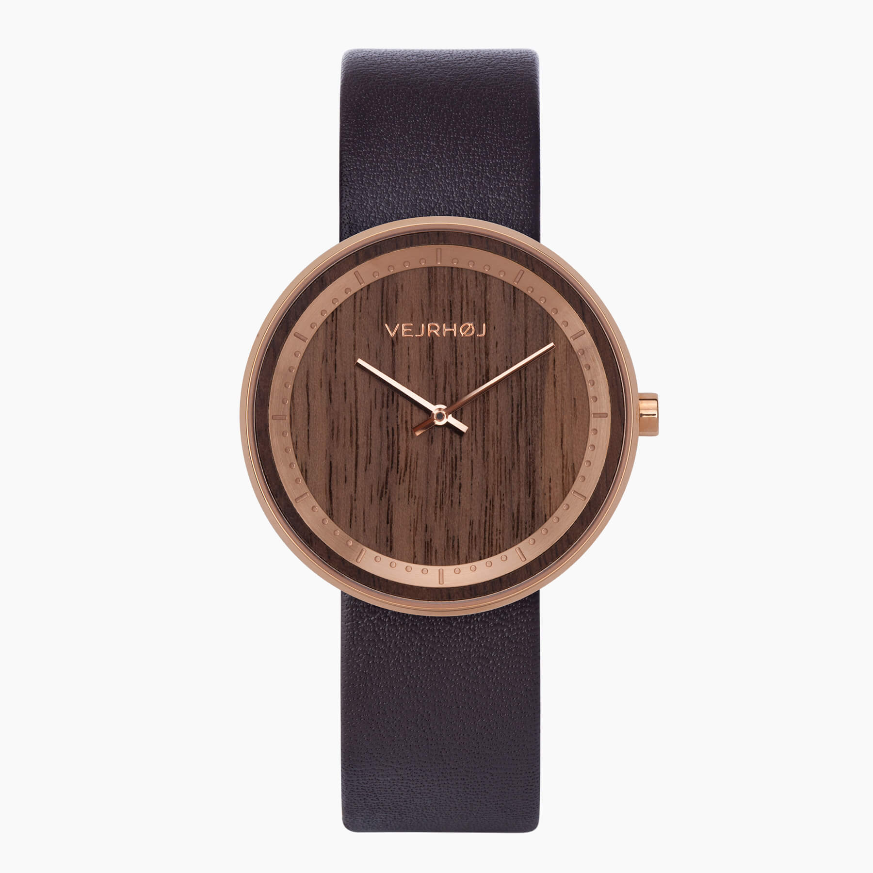 walnut wood watch VEJRHØJ The ROSE
