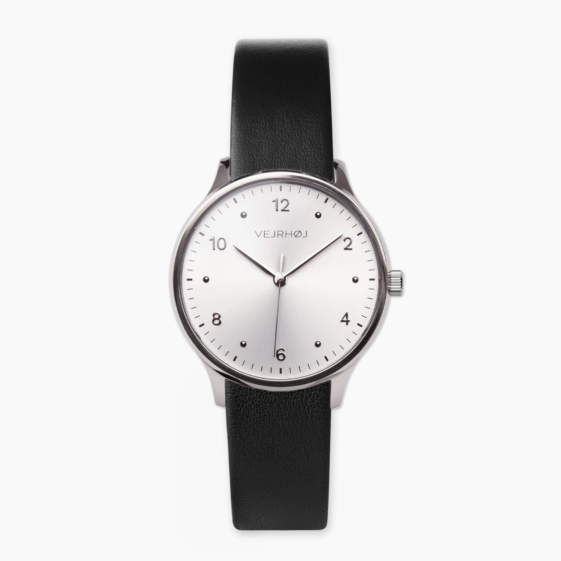 Petite Royal silver, Vejrhøj's sunray silver dial ladies watch with a cold look