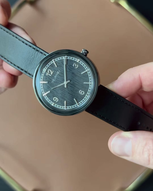 VEJRHØJ | NORDIC night | black men's watch