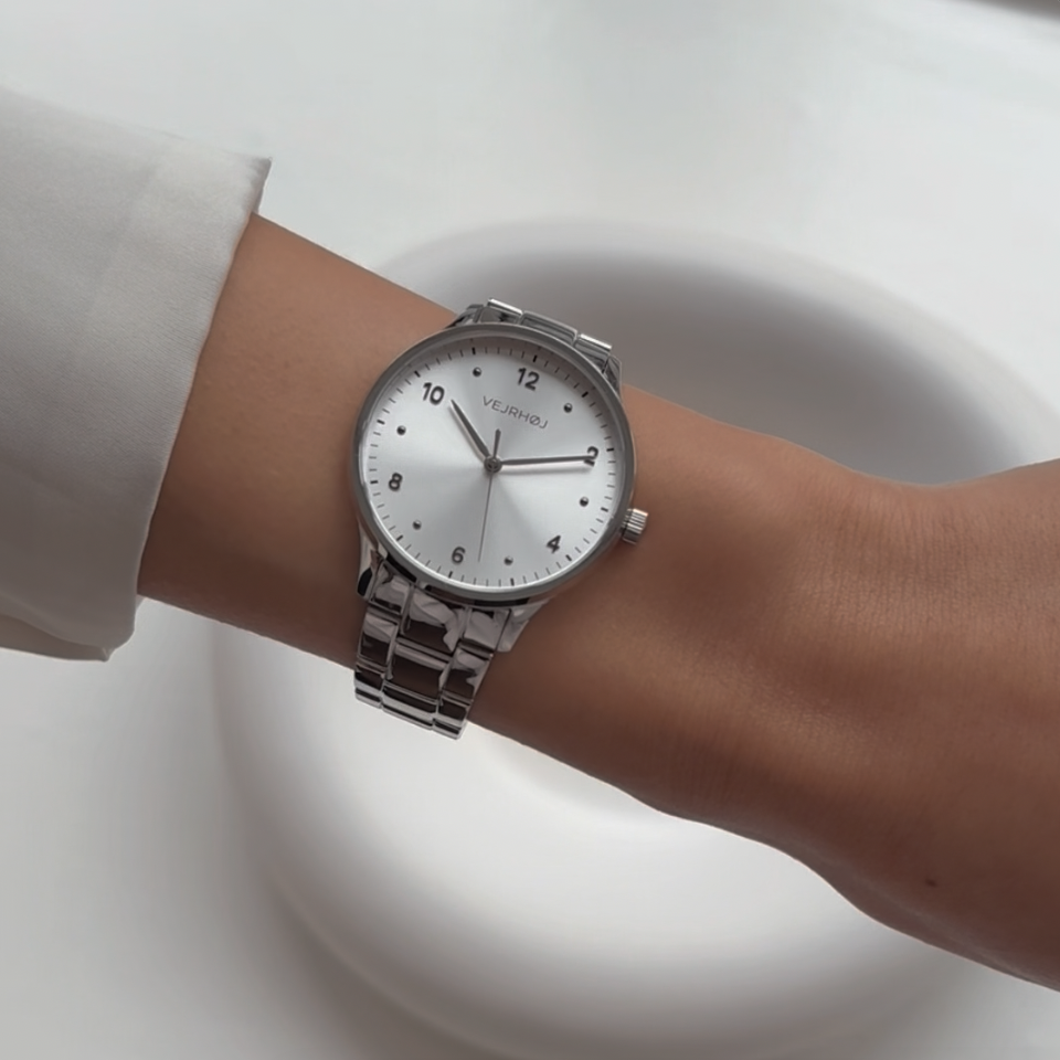 womens silver watch VEJRHØJ